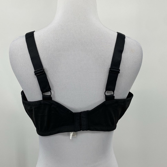 Olga Bra Womens 40DD‎ Black Cushioned Comfort Underwire Full Coverage - Picture 4 of 7